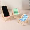 Mini Toy Model Doll Chair Cotton Doll Beach Chair Props Doll House Camping