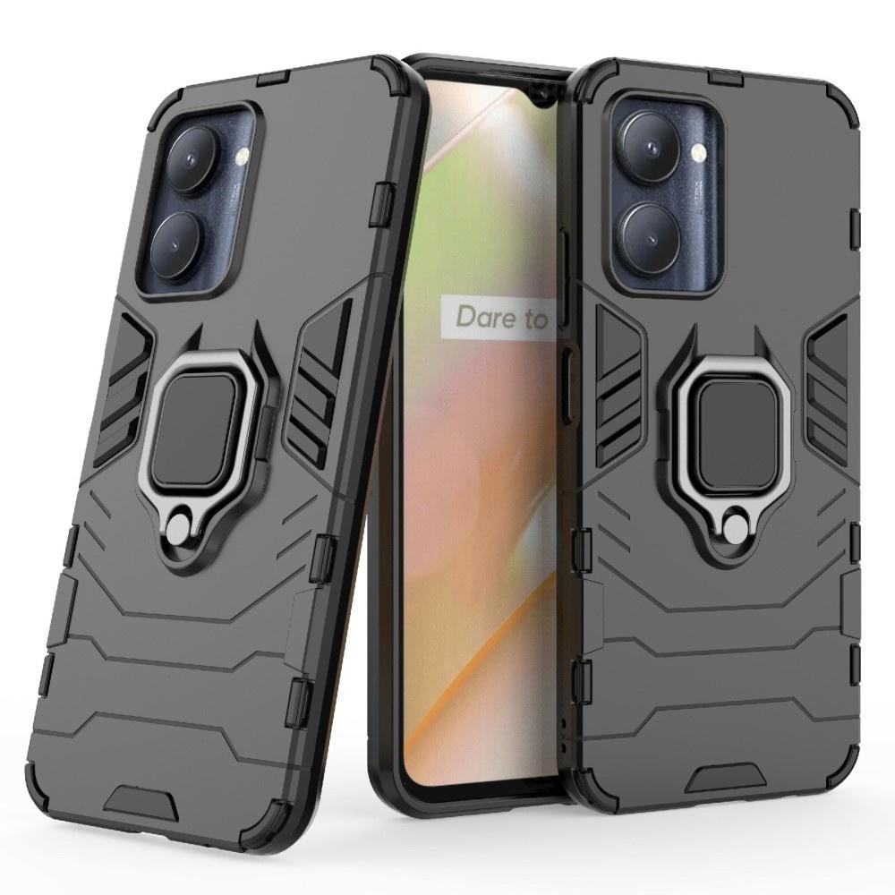 Realme C33 Kickstand Ring Case, Black