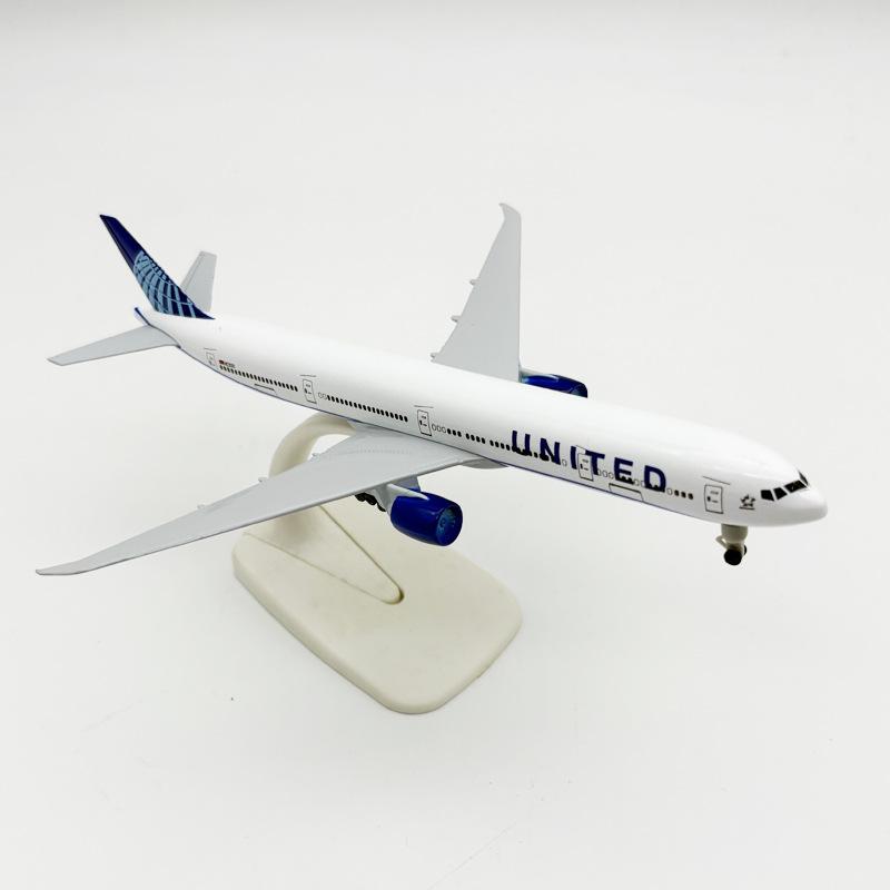 20СМ Игрушечные Самолеты 777 B777 United Airlines Металлический Сплав Модель Самолета Самолет С Шасси Для Детей Реплика Коллекционная
