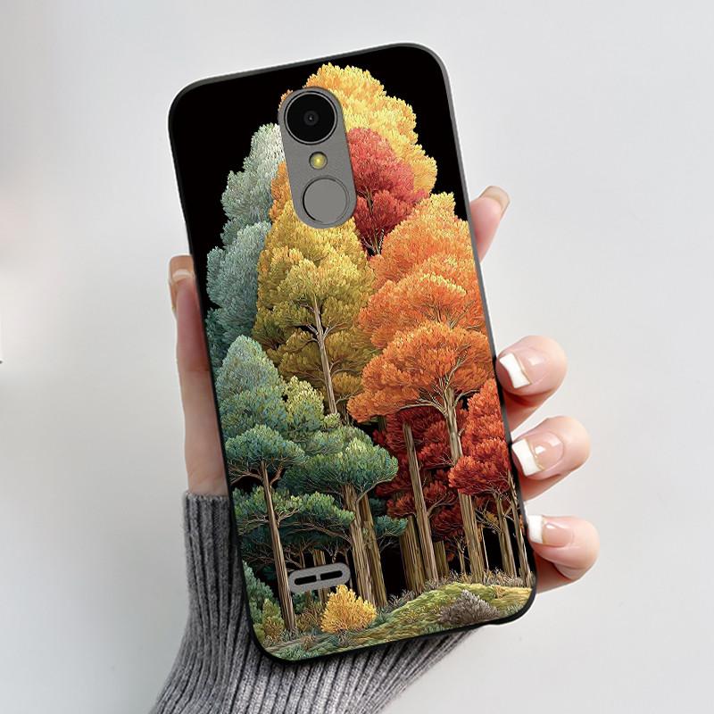 Чехол для LG K4 2017 X230/LG K8 2017 X300 Тонкий Чехол Эстетичный Роскошный Милый Крутой Мальчики Девочки Черный Матовый Мягкий Силикон Задняя Крышка