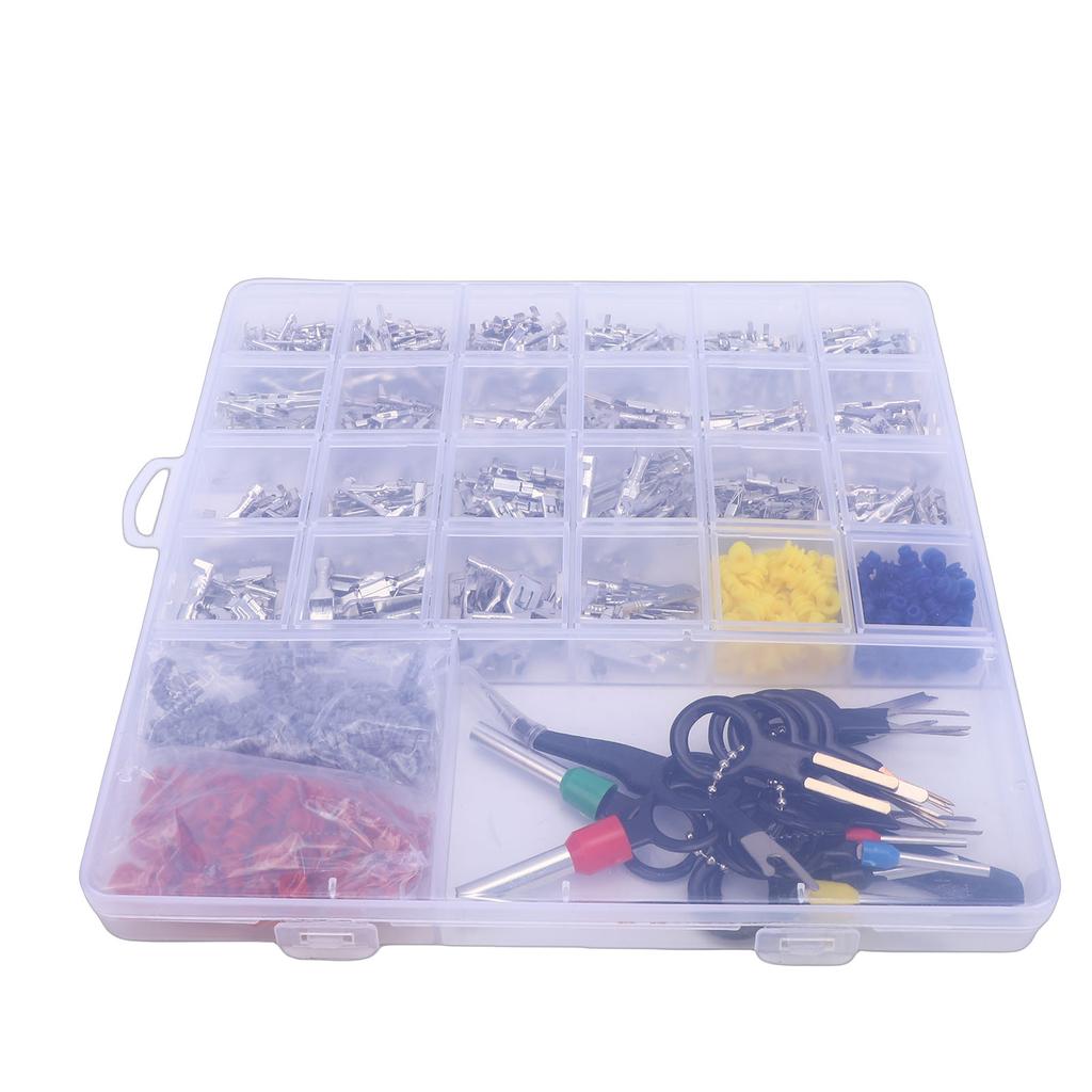 Pin Connector Kit Car Electrical Wire Connector Terminal Pins with Pin Terminal Removal Tool for Automotive Motorcycle