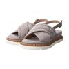 Сандалии Босоножки на платформе с перекрестными ремнями L42115 Серый см [Luca Grossi] Женские 22,5