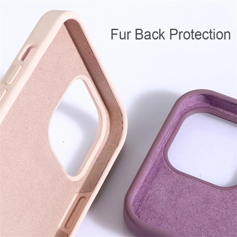 Luxury Liquid Silicone Case for Apple iPhone 16 15 Pro Max Candy Color Full Protective Cover for iPhone 14 13 12 11  Pro Max XR X XSMax
