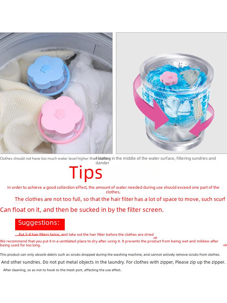 Фильтр-мешок для удаления волос для стиральных машин