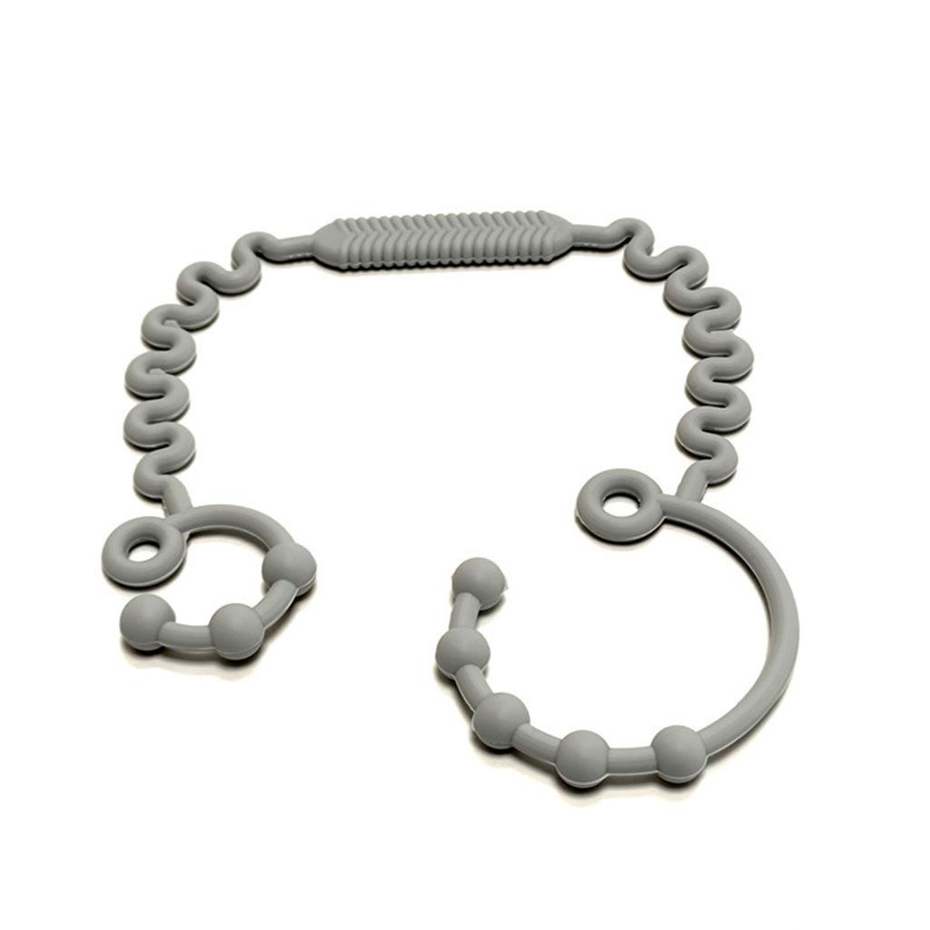 Food Grade Silicone Teether Hold Cup Catcher Toy Seat Belts Drinking Cup Holder Strap for Pushchair High Chair Car Seat