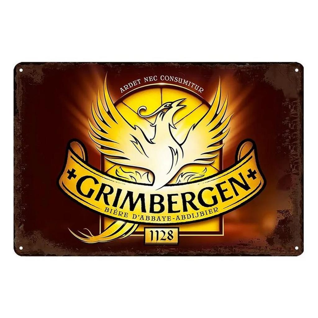 Vintage Rum Chouffe Metal Signs Plaque Plate Retro Wall Art Posters for Man Cave Bar Pub Clubs Cafe Iron Painting Decoration