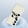 For Samsung Galaxy S25 FE Case Panda Head Pattern Printing Straight Edge TPU Phone Back Cover