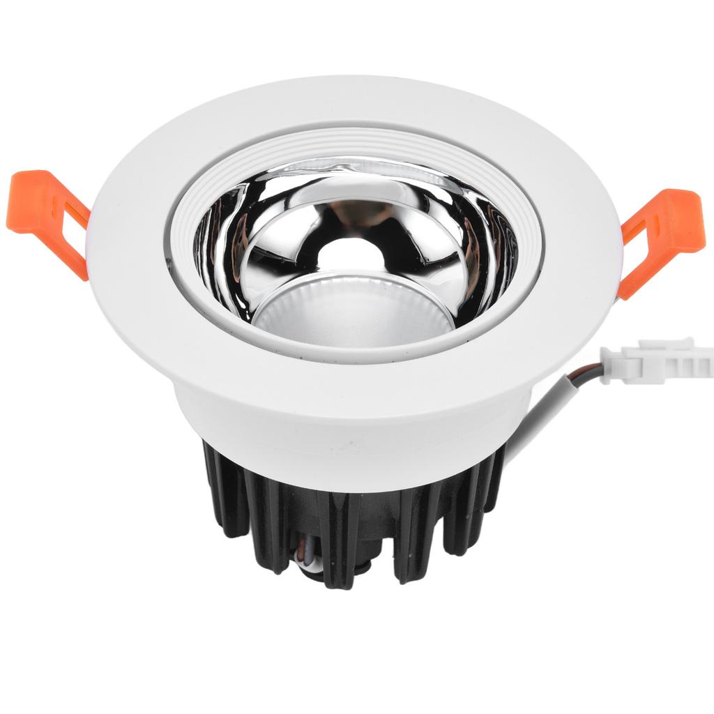 LED Downlight Aluminum Adjustable Angle Dustproof Ceiling Embedded Spotlight for Living Room