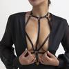 Simple Hot Girl Elastic Band Sexy Bikini Chest Chain Nightclub Strap Hollow Body Chain