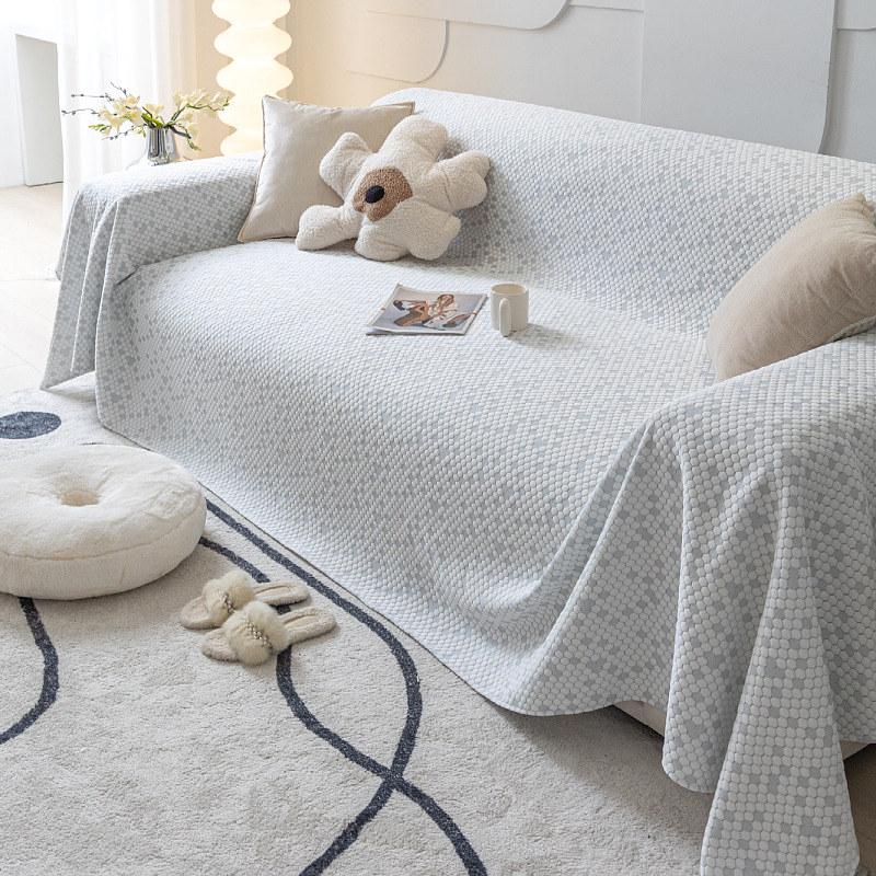 Cool Summer Sofa Cover With Arm For Leather Couch Non Slip Modern Sofa Throw Towel Furniture Protector L Shape