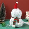 Портативная плюшевая кукла-снеговик, сделай сам, рождественская упаковка для конфет в виде снеговика, рождественский мешочек для конфет в виде снеговика
