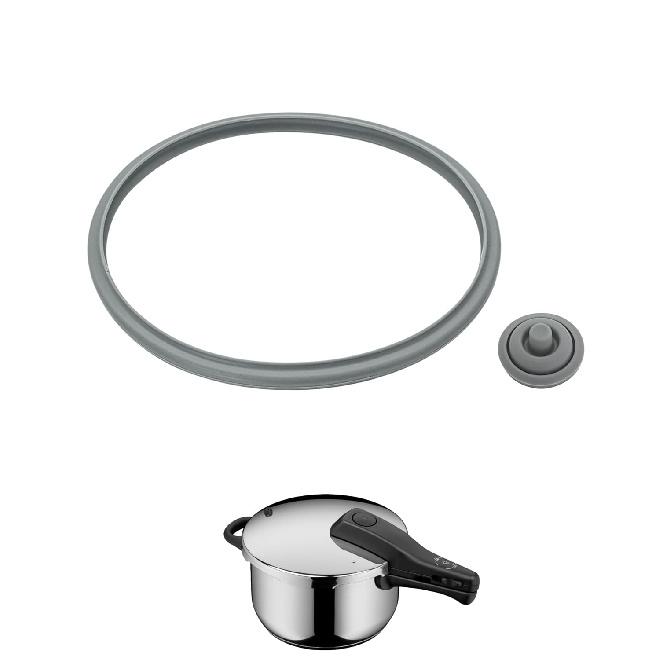 Pressure Cooker Sealing Ring with Pressure Indicator Gasket Fits for WMF 4.5-,6.5- & 8.5-Quart Pressure Cookers-Replacement Food-Grade Silicone