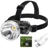 Outdoor Rechargeable Headlamp Home Portable Head-worn Torch Led Mini Strong Light Headlamp Outdoor Searchlight
