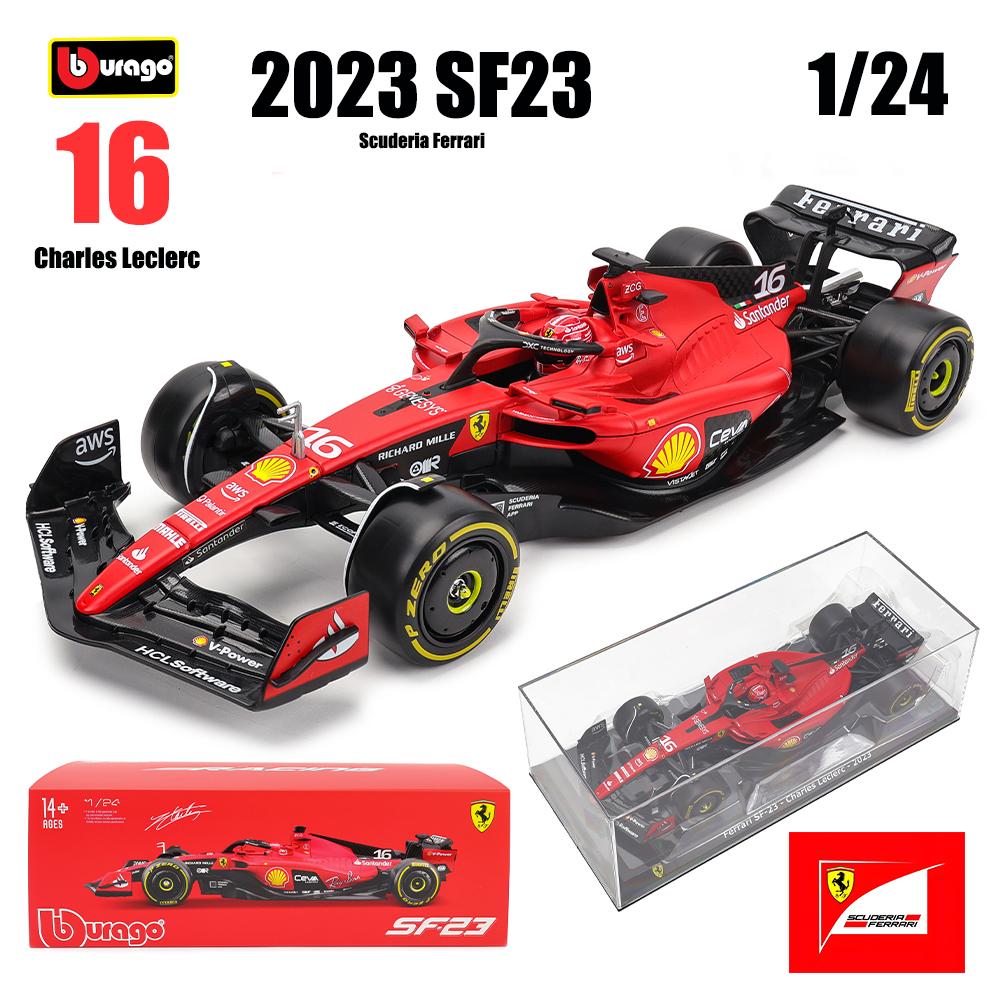 Ббураго 1:24 2022~2025 F1 Феррари SF23 Ред Булл RB19 RB18 Мерседес Бенц W14 Макларен MCL38 металлический модель автомобиля игрушка серия коллекция