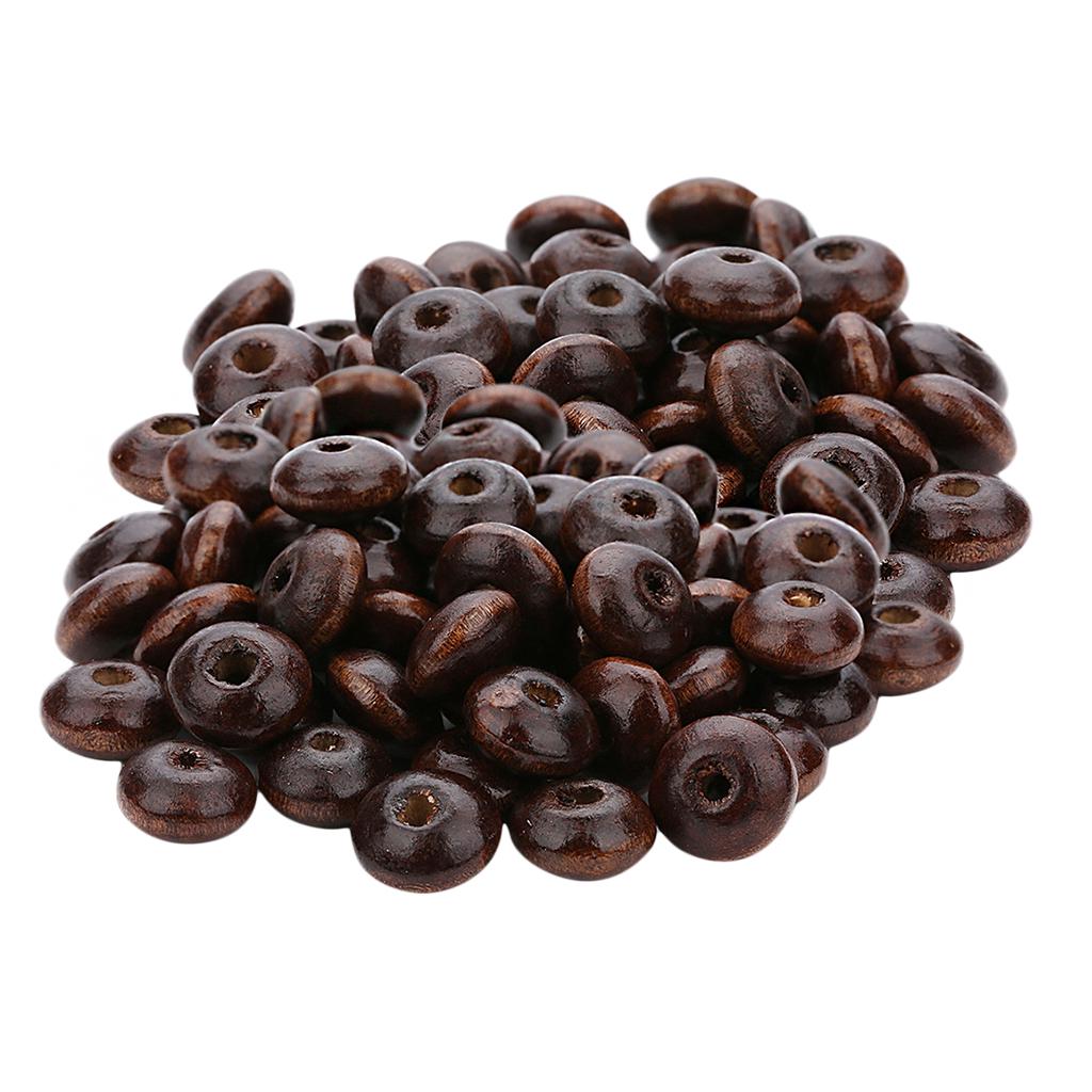 200 шт. натуральные деревянные бусины для счетов, распорка для изготовления ювелирных изделий