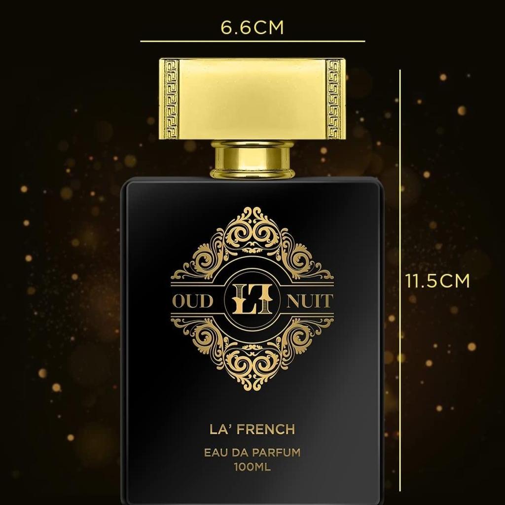 La French Oud Nuit Духи для мужчин 100 мл Eau De Parfum | Долговечность | Премиальный удовый аромат | Специально созданный роскошный удовый парфюм