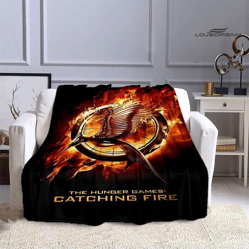 Одеяло с логотипом «Голодные игры», фланелевое мягкое и удобное одеяло, необходимое одеяло для домашнего путешествия, подарки на день рождения