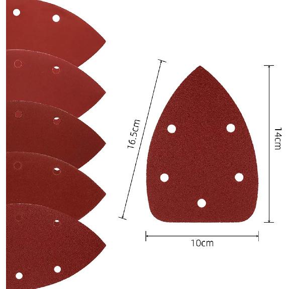 Coceca Mouse Detail Sander Sandpaper Sanding Paper Assorted Sanding Pads 40 80 120 180 240 Grits (50pcs Mouse Sandpaper)