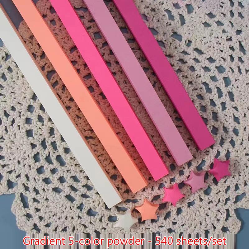 540 листов бумаги для оригами, звезды, красочная складная бумага, счастливая звезда, оригами, звезды, бумажные полоски для рукоделия, бумажное искусство, ремесла