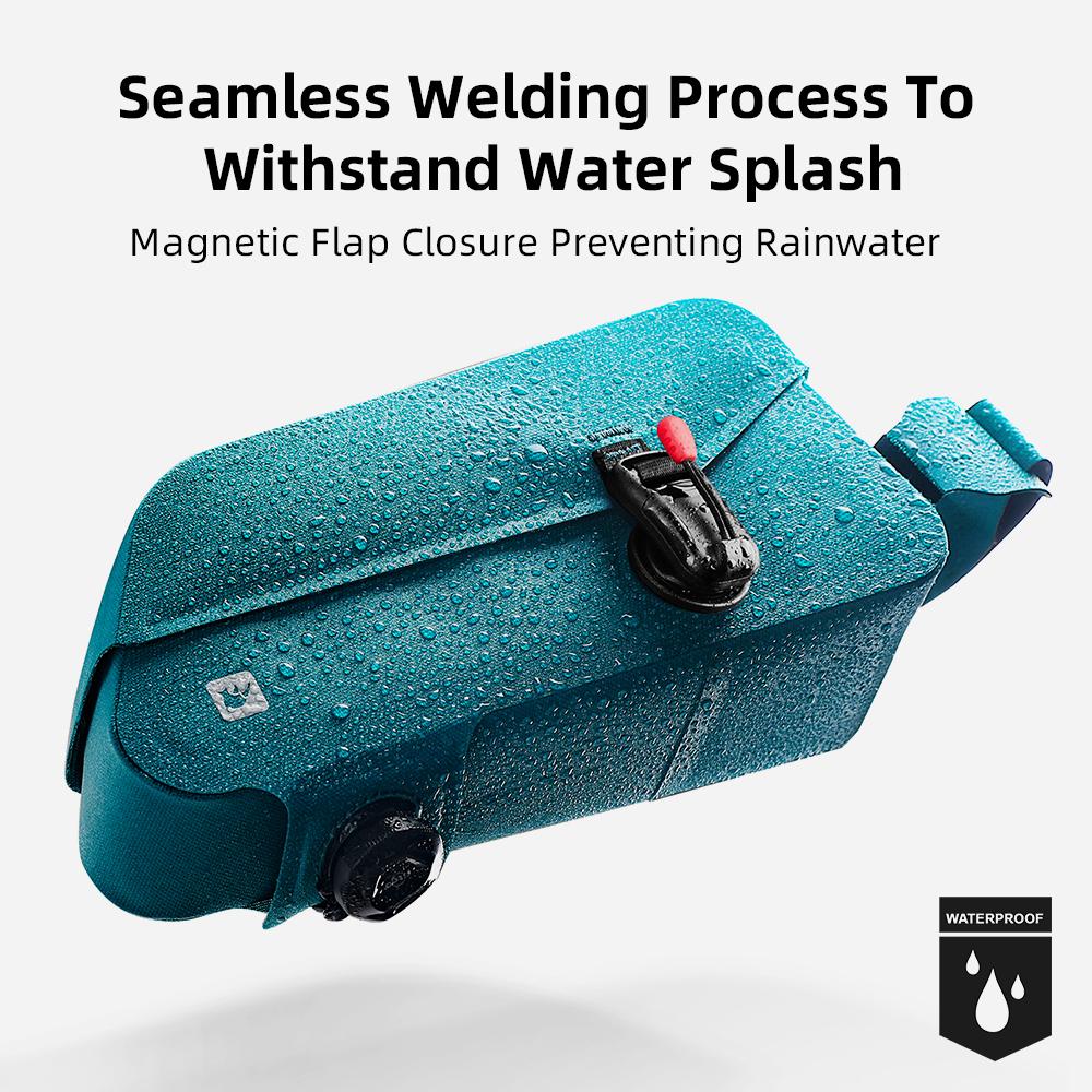 Водонепроницаемая сумка TopTube для велосипеда 2 л, магнитная сумка для велосипеда, передняя сумка для велосипеда, компактный размер, быстросъемный чехол