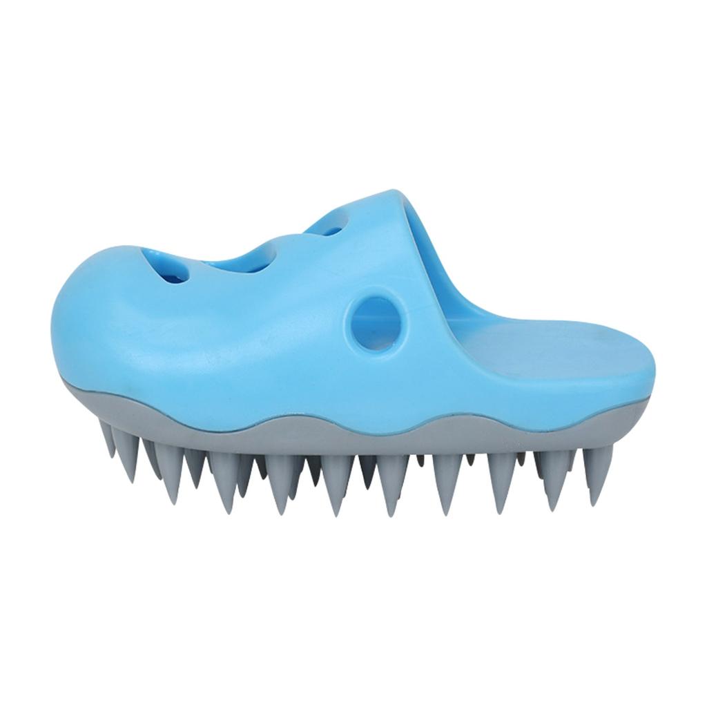 Силиконовая щетка для ванны для домашних животных, щетка для хранения, мытье тела, портативная щетка для массажа собак, чистая кожа(розовый)