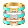2025 Classic H Letter Bracelet, Various Colors Enamel Bracelet, Furnace Plated 18k Bracelet
