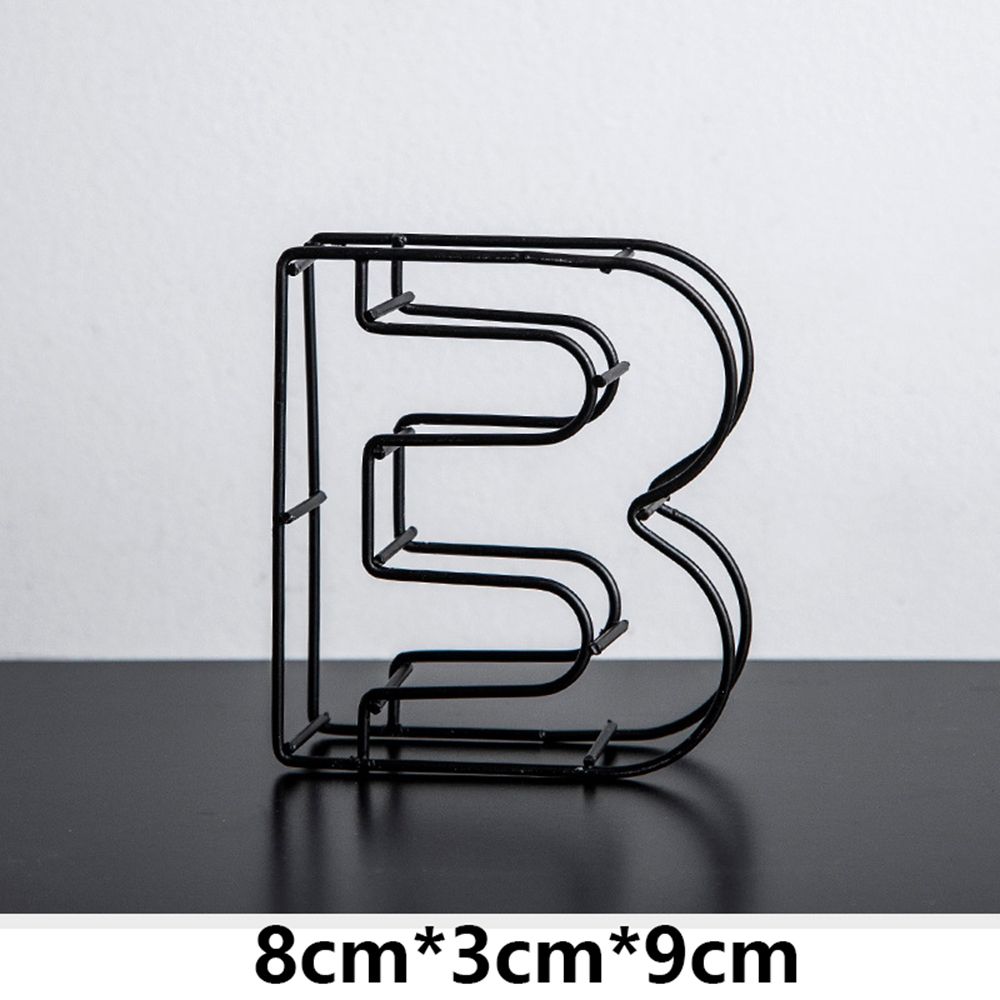 Украшение Настольное украшение Табличка на дверь Вывеска Кованое железо Алфавит Украшение для дома Металлическая Полая Буква