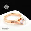 Popular Fashion Latest Design Ladies Cheap Sample Rose Gold Wedding Engagement Rings R065