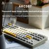 Ajazz AKC087 87-клавишная механическая игровая клавиатура с логотипом OEM Проводная USB RGB 2,4G Беспроводная клавиатура для ПК Компьютер