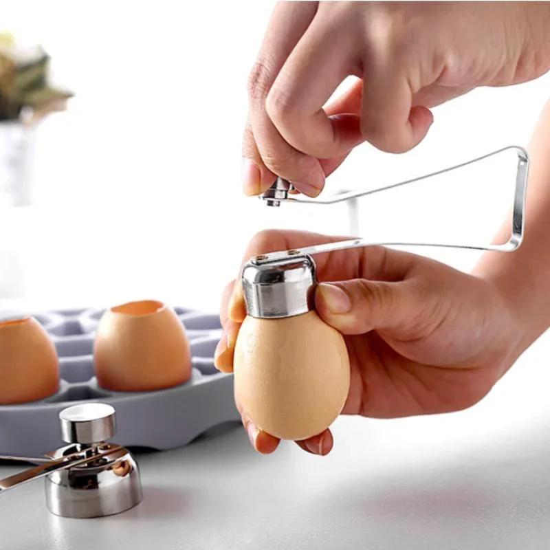 Creative Kitchen Tools Metal Opener Eggshell Cutter Double Head Egg Topper Shell Openers Household Convenience Small Tools