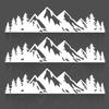 JINZHAO Tree Sticker Car Laptop Decal Vinyl Mountain Sticker Outdoor Bumper Sticker (Pack of 3) (White)
