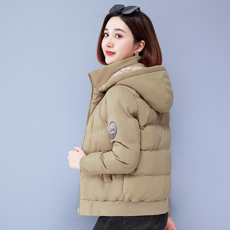 2024 Winter Women's Double-Sided Short Cotton Down Jacket: Thick, Stylish Coat for Middle-Aged and Elderly