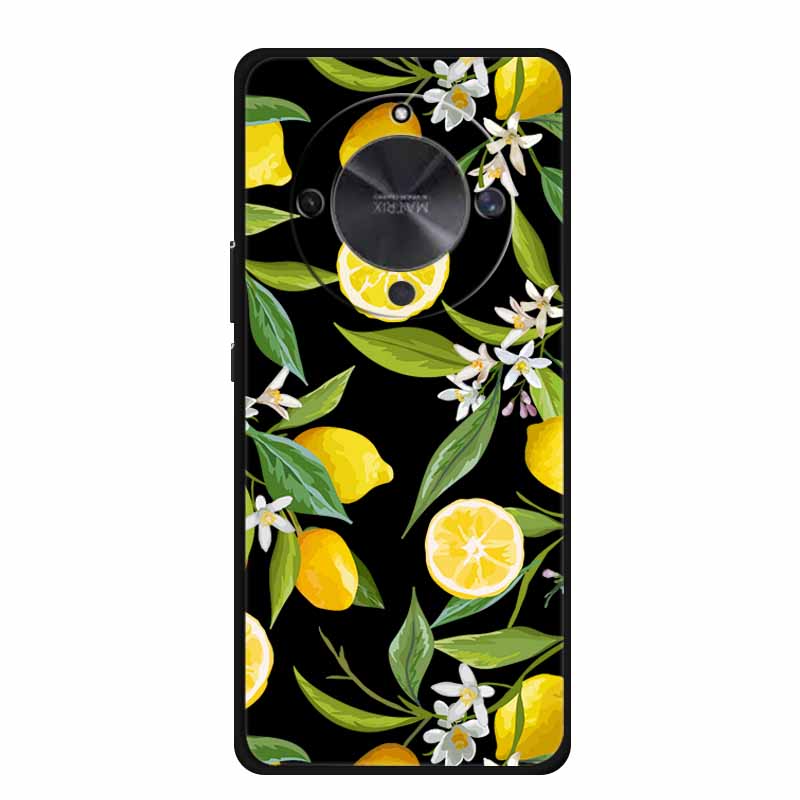 Coque For Honor X70 5G Case Cartoon Cat Funda Black Silicone Soft Back Cover For Honor X70 2025 Phone Case Cover X 70 HonorX70