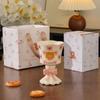Pink Cartoon Bear Tall Ceramic Mug Ice Cream Cup Cute Wind Wine Glass Egg Gift Box Souvenir