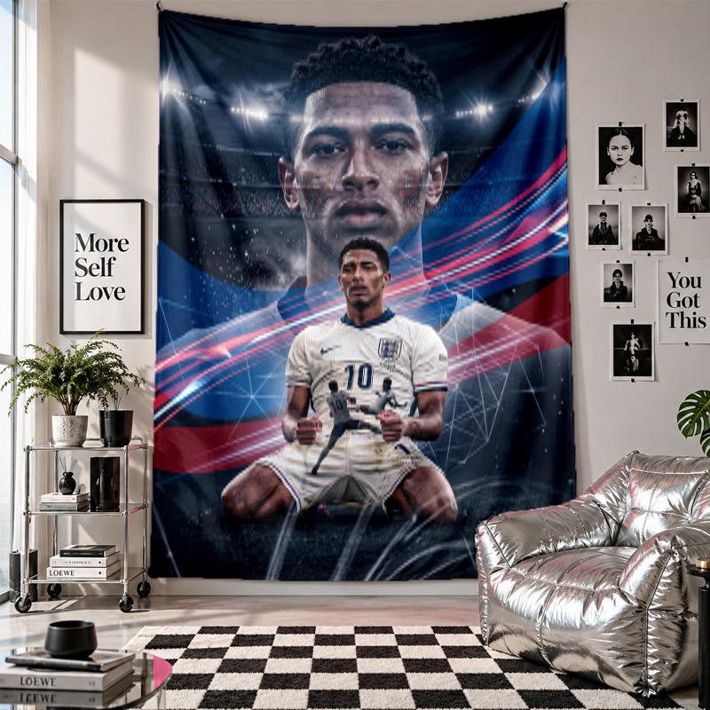 Jude Bellingham Wall Tapestry Home Decor Wall Hanging Cloth for Bedroom Living Room Background