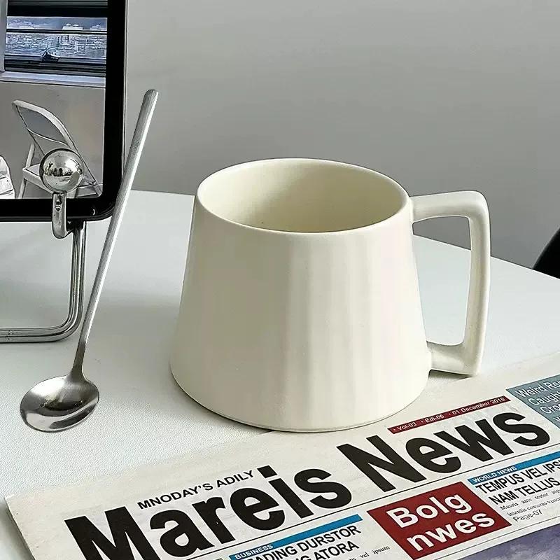 400 мл ретро кофейные чашки набор креативные керамические чашки ручной работы с ложкой кружка для молока и воды кружки для завтрака домашняя посуда для напитков домашний офис