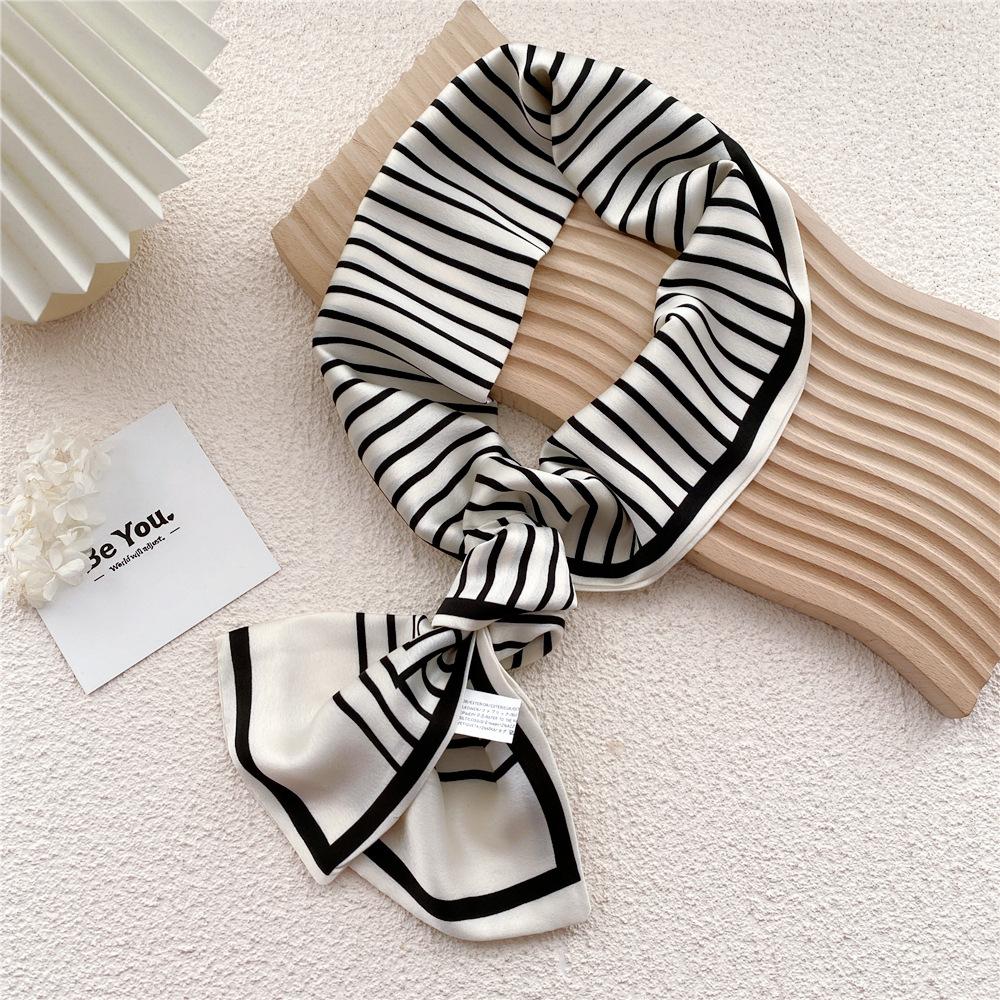 New Scarves Silk Scarves Women'S Spring And Autumn Season Long Decorative Professional Scarves Summer Thin Styles Paired With Shirts Stylish