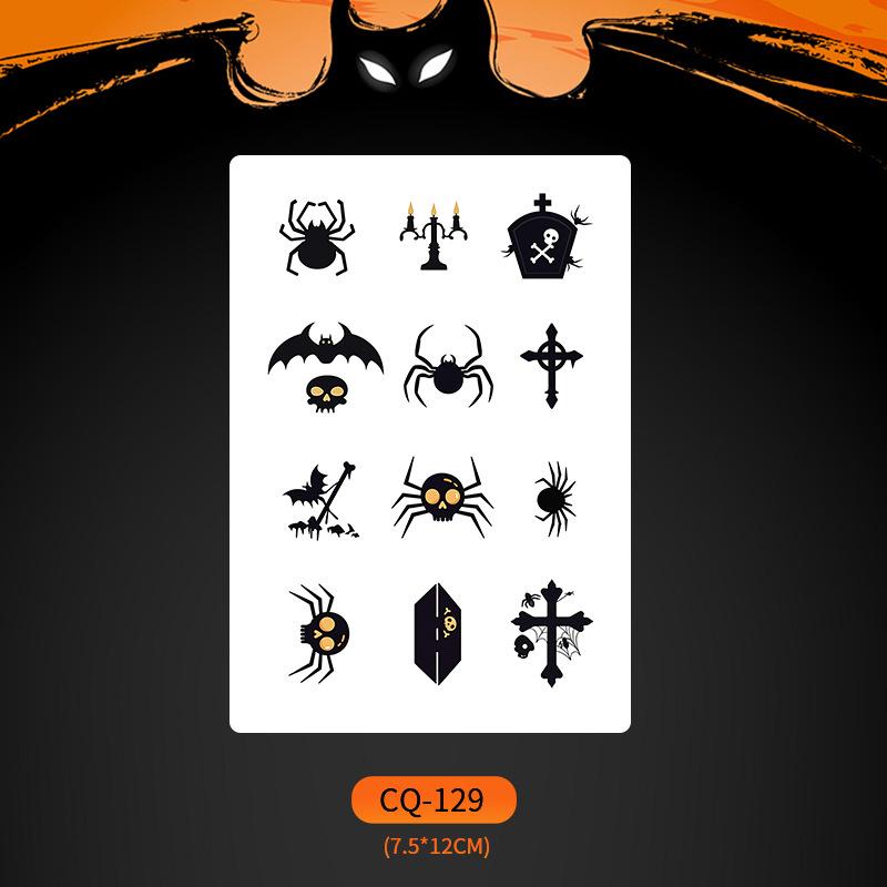2024 Новые Хэллоуин Страшные Наклейки Татуировки Лица с Большим Ртом - Смешные, Водонепроницаемые, Цветной Вечерний Макияж