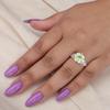 Natural Peridot Gemstone 925 Sterling Silver Jewelry Ring For Anniversary Gift CZR-2-14