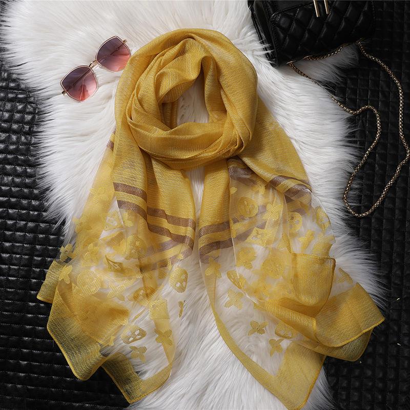 Женский вышитый крестом шарф шаль длинный шарф подарок