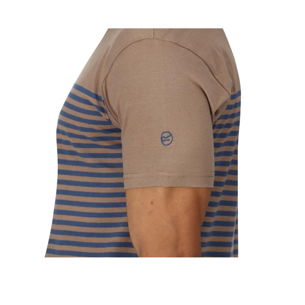 Мужская полосатая футболка Regatta Shorebay Coolweave