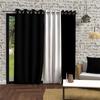Eyelet Curtain In Washed Microfiber 135x250 Cm BOHEME Black, by Soleil d'Ocre