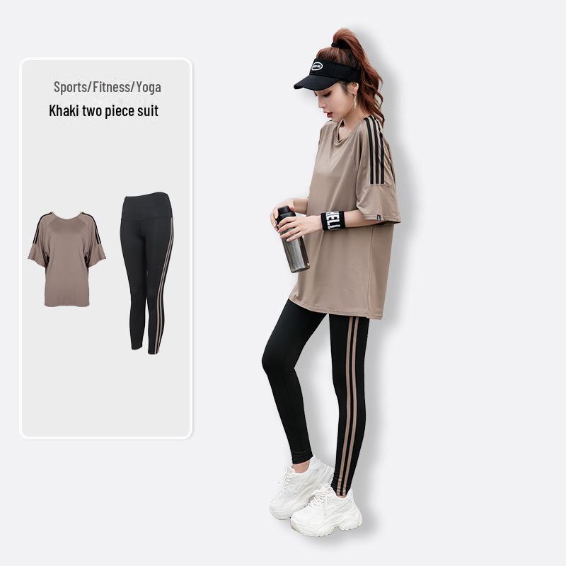 2024 Новая летняя футболка свободного кроя с коротким рукавом для йоги и бега