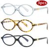 Cycling 3pcs Simple Oval Anti Blue Light Glasses Frames Women Computer Optical Lenses Glasses Eyewear Small Frame Eyeglasses