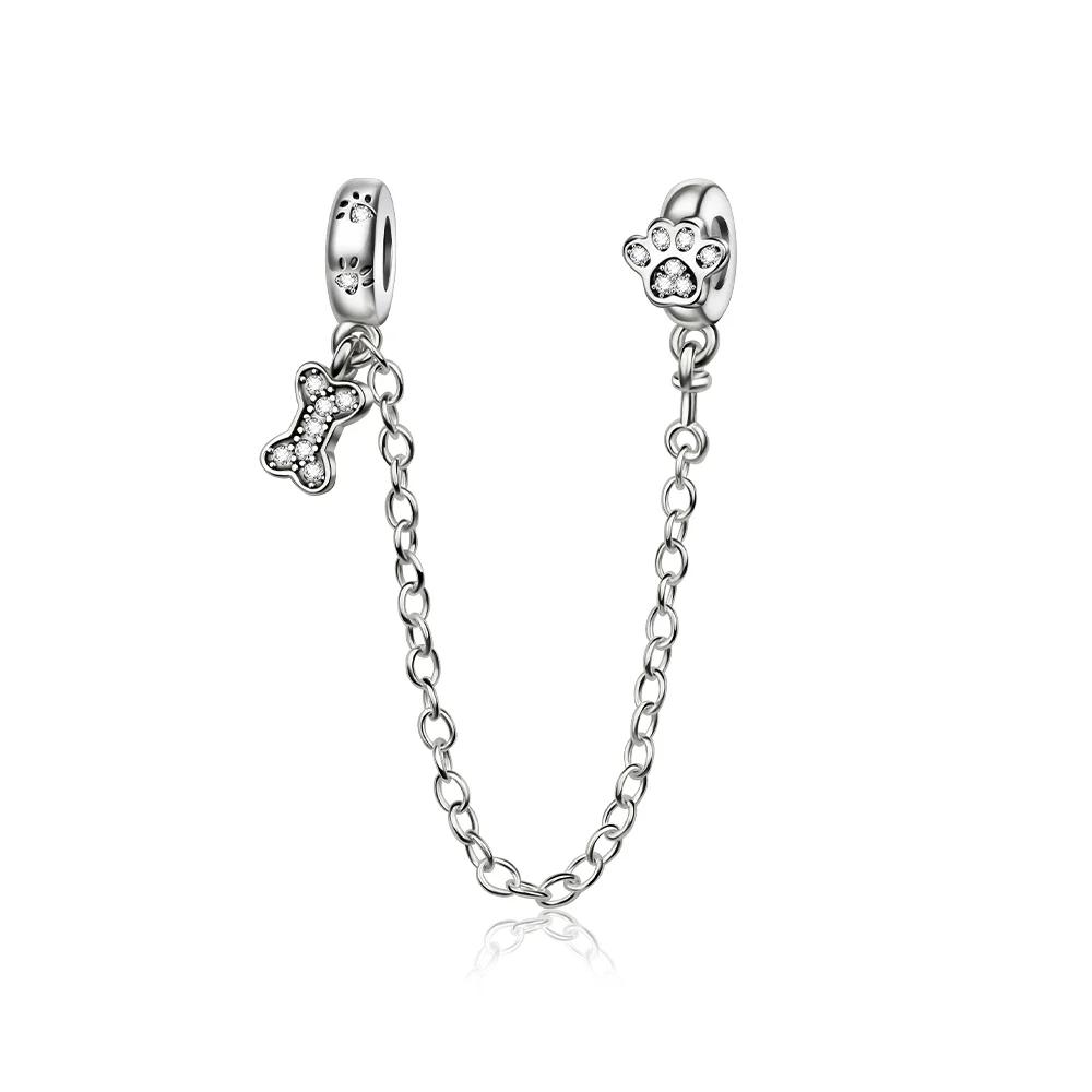 Original Copper Animal Charms Butterfly Safety Chain Beads Pendants Fit Bracelet Necklace Diy Fine Jewelry Gift