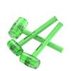Shockproof Octagonal Rubber Hammer for Flooring Installation - High Elasticity, Green Transparent Woodworking Tool