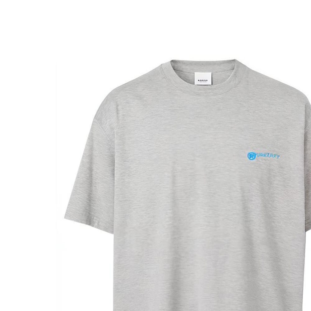 Burberry T Shirt Men's Light Heather Gray 80370921