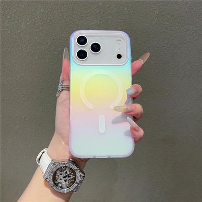 Совместимо с iPhone 17: Магнитный чехол с градиентным акриловым покрытием для Apple 17 Pro и Pro Max