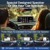 8.1' Портативный экран CarPlay с 2K видеорегистратором, Android Auto, 1080P камерой заднего вида, GPS, голосовым управлением