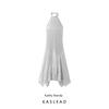 Kaslead New Arrival Women's Clothing Fashion Style Fashion Simple and Thin Backless Halter Dress